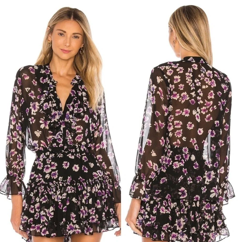 MISA Los Angeles Lillie Neck Tie Top Size Small NWOT $246